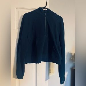 lululemon scuba half zip hoodie size M/L in navy